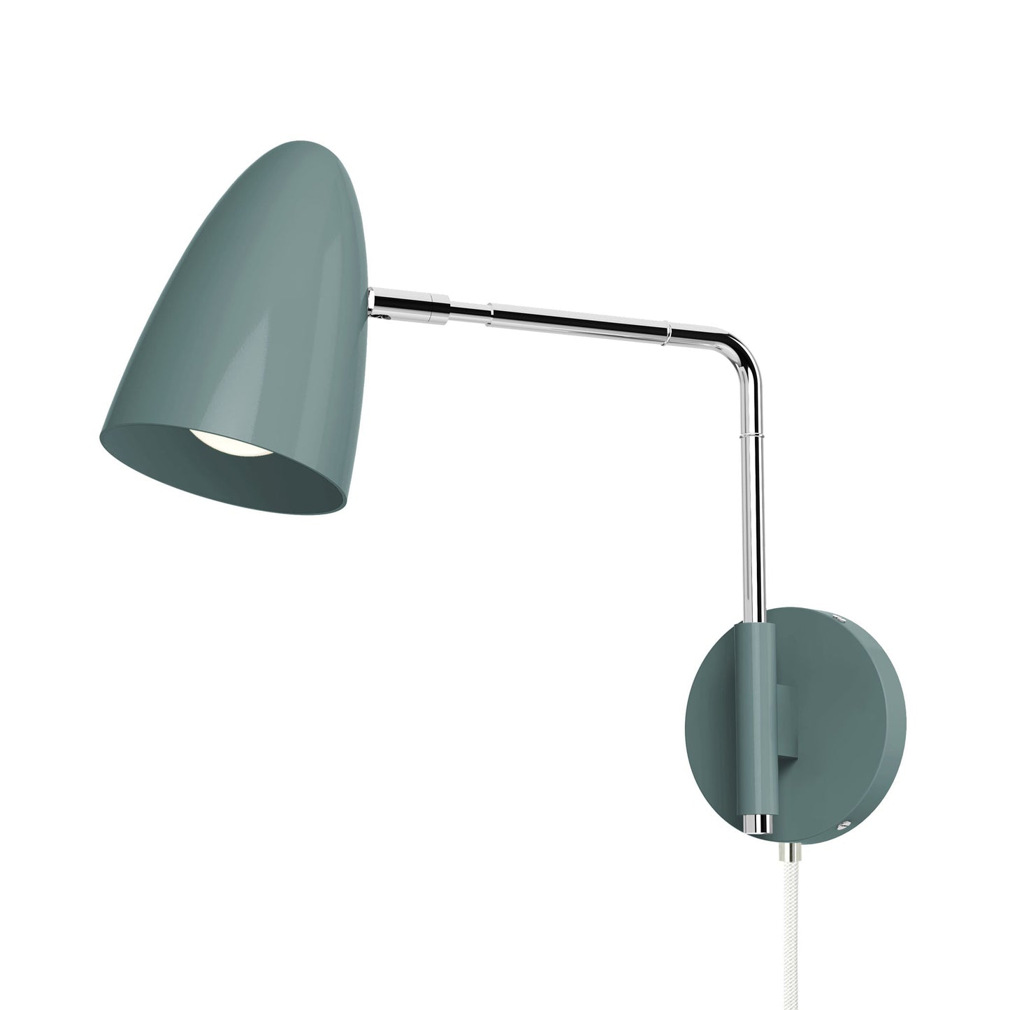 Color Boom Swing Arm Plug-in Sconce - 9" Arm