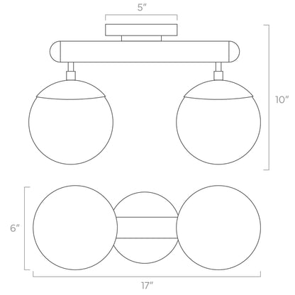 Color Icon 2 Flush Mount